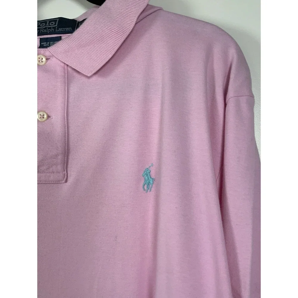 Ralph Lauren Men's Golf Polo,‎ XL, Pink, Cotton